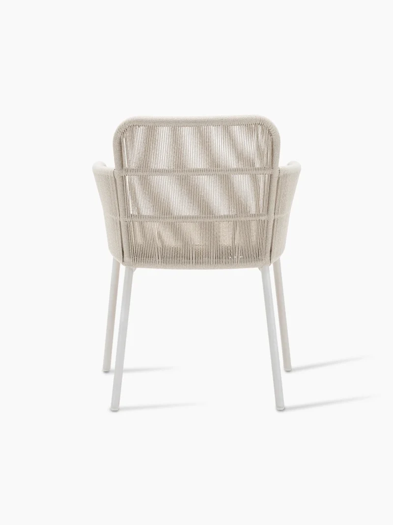 AKARI - Chaise repas extérieur avec coussin d’assise