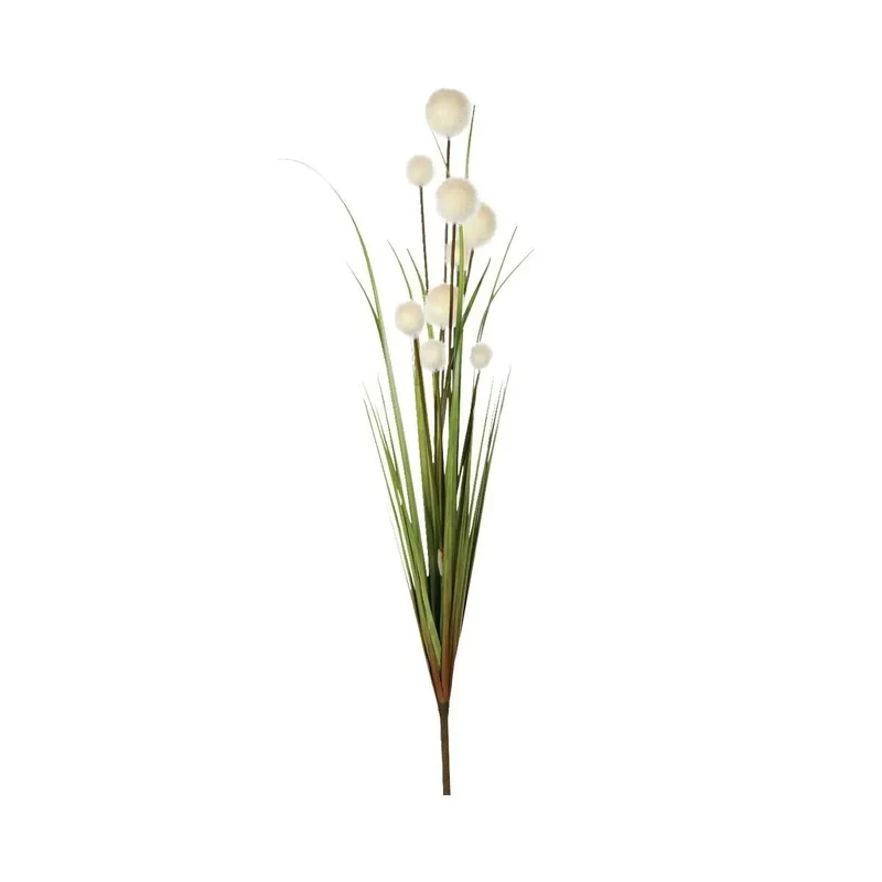 Tige de roseaux artificiels Blanc ivoire, H.91 cm