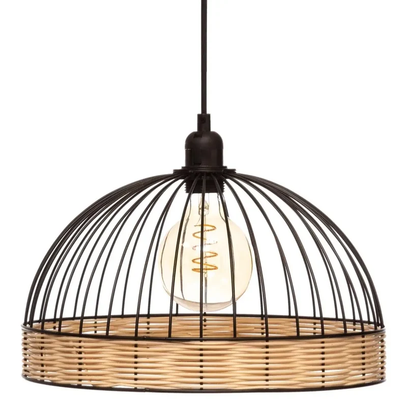 Suspension filaire Suwa Métal noir, D.35 cm