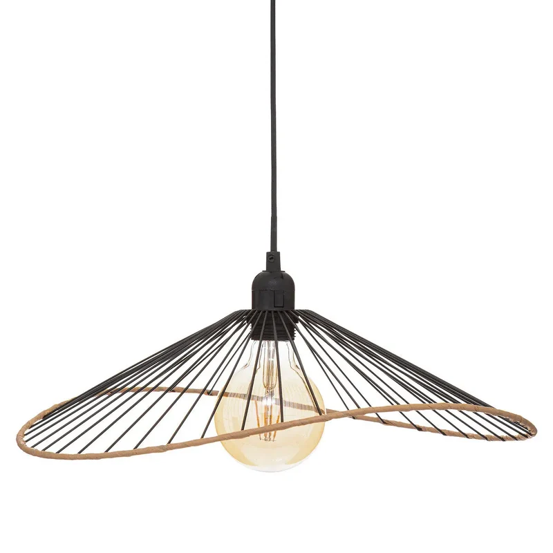 Suspension Alara Métal noir, D.45 cm