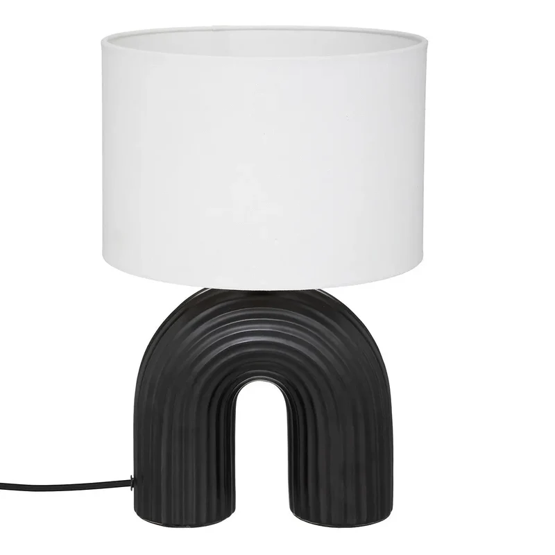Lampe Eidel, céramique Noir, 40,5 cm