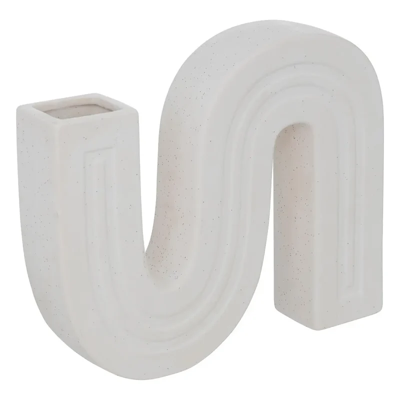 Soliflore Céramique, blanc, H.24,8 cm