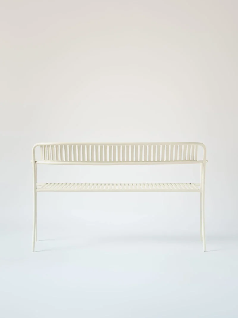 PATIO - Banc avec dossier lames