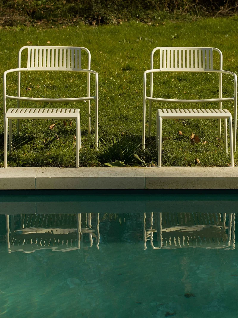 PATIO - Fauteuil lounge lames