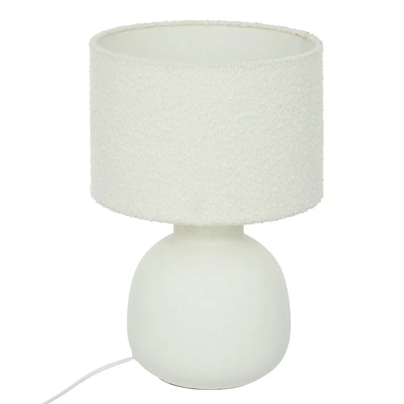 Lampe ronde Lali Blanc, H.43 cm