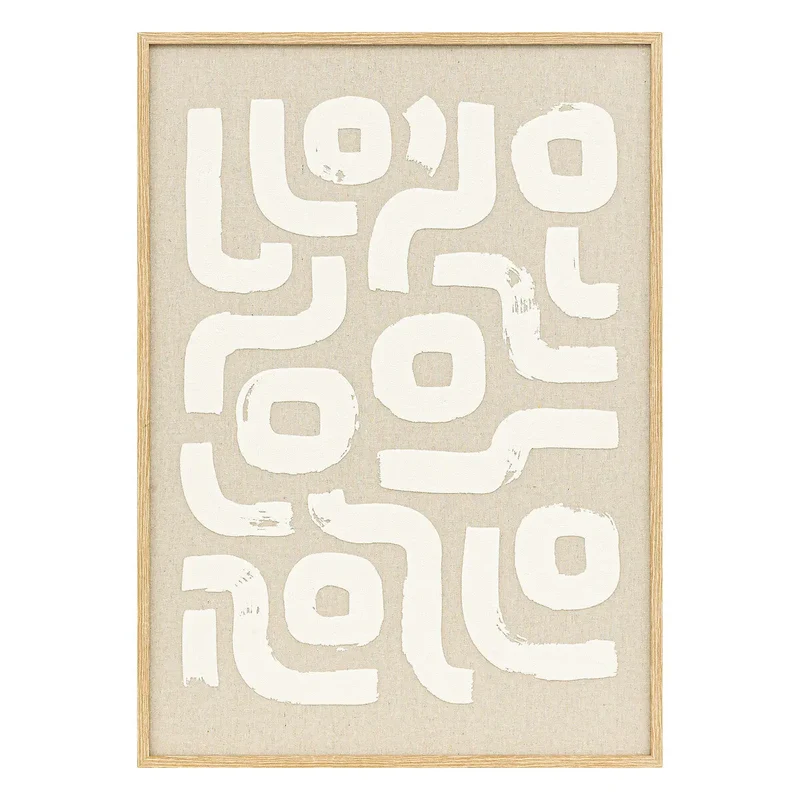 Déco mural 3D Disa Beige, 50x70 cm