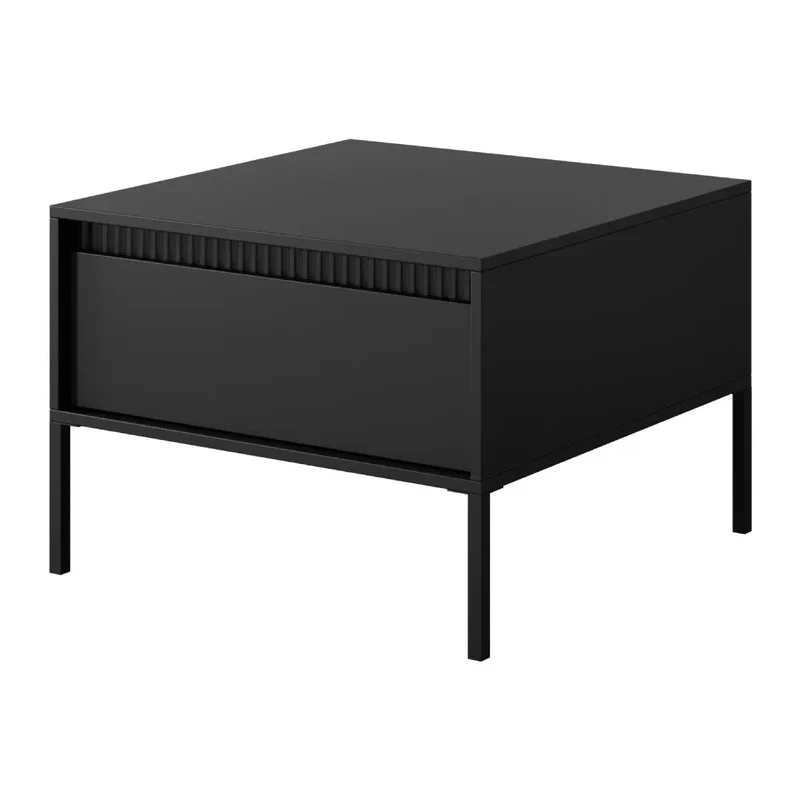 Table Basse de style moderne avec un tiroir SENSATION - 68 x 68 x 48cm