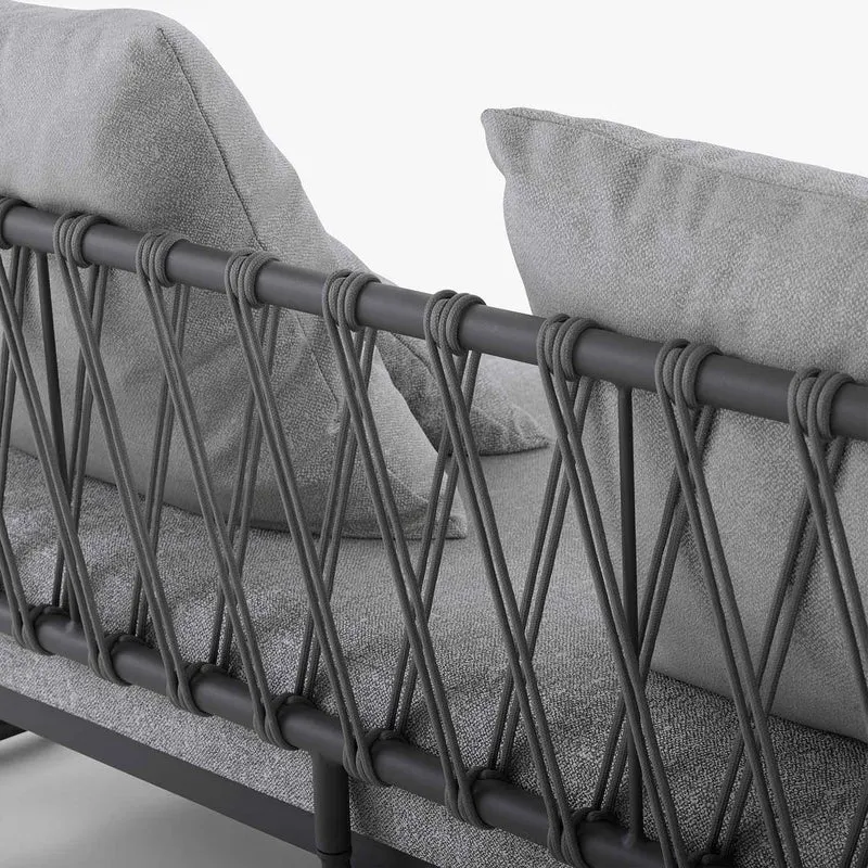 VALMER - Canapé Extérieur avec housse d'hivernage