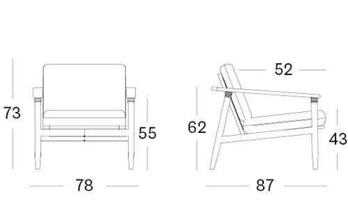 DAVID - Fauteuil lounge