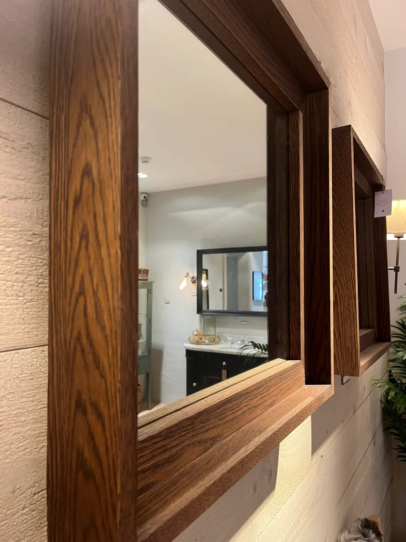 Ravenhead Darkened Oak Square Mirror