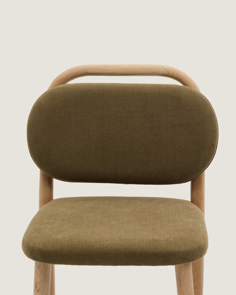 Helda stool in green 65 cm