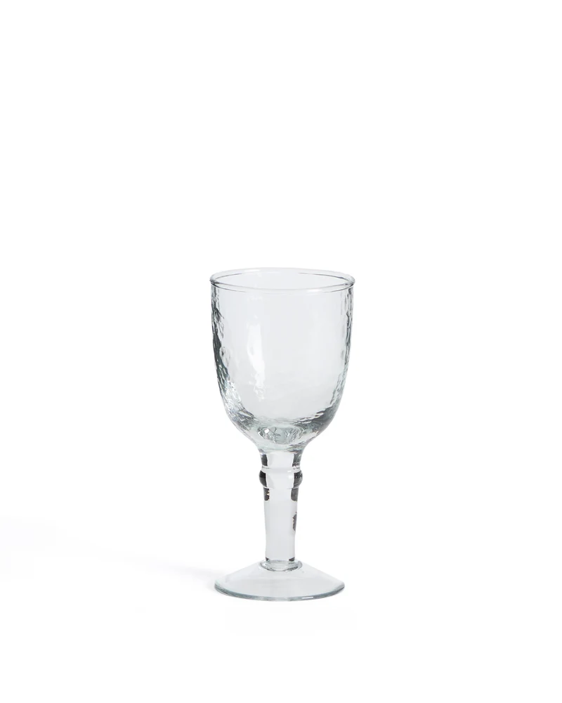 Vinea wine glass made of transparent recycled glass