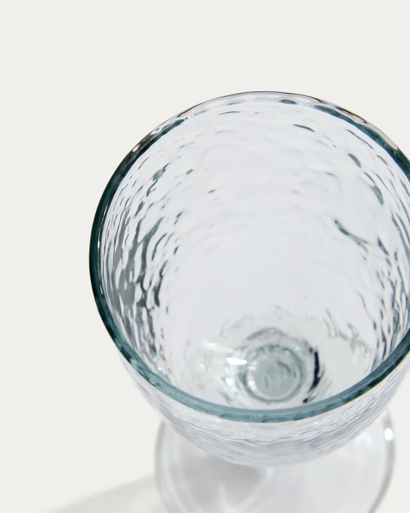 Vinea wine glass made of transparent recycled glass