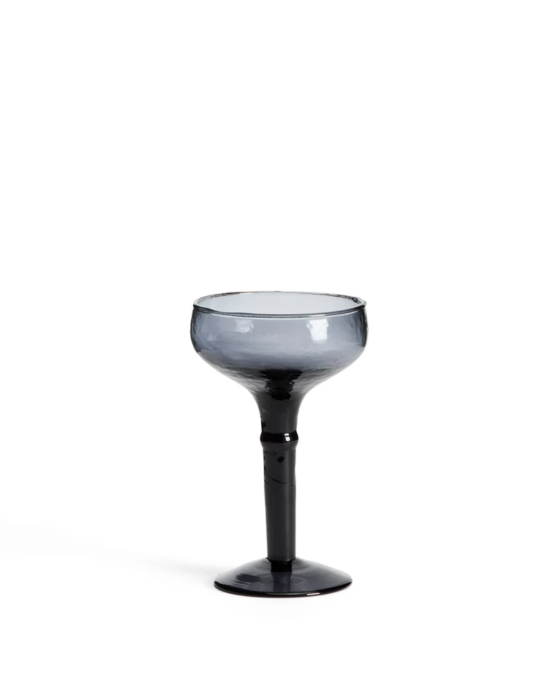 Vinea wine glass made of blue recycled glass