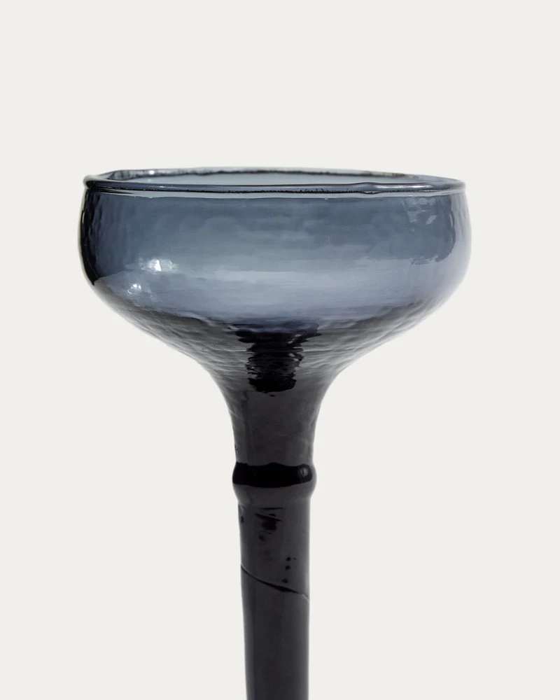 Vinea wine glass made of blue recycled glass