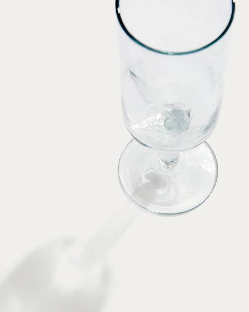 Obila wine glass made of transparent recycled glass