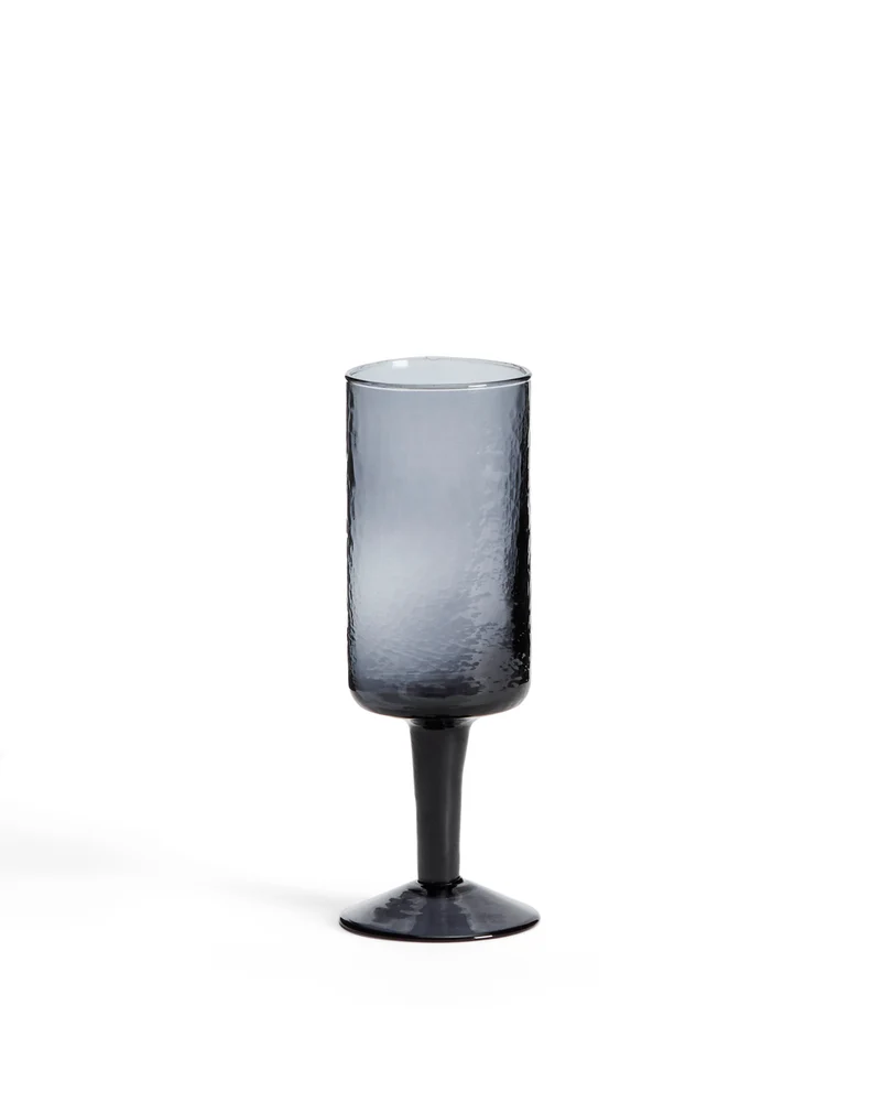 Obila wine glass made of blue recycled glass