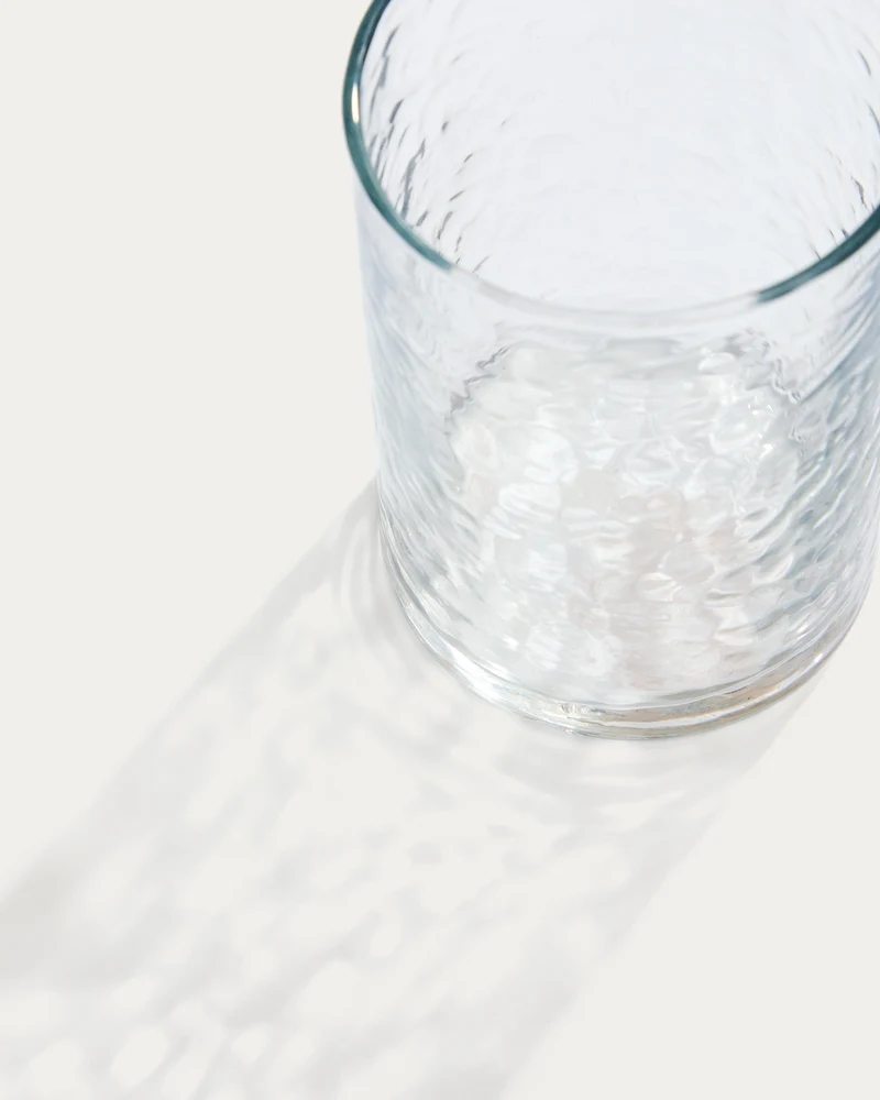 Obila cup made of transparent recycled glass