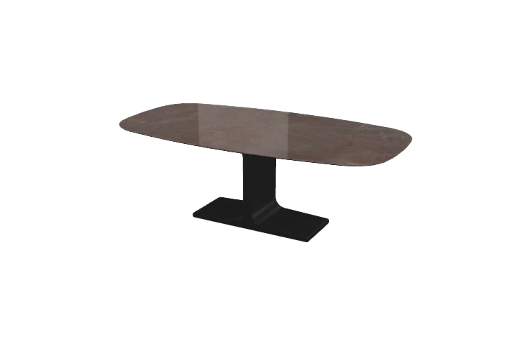 PALACE SHAPED - Table 220x115 Céramique brillant Stone