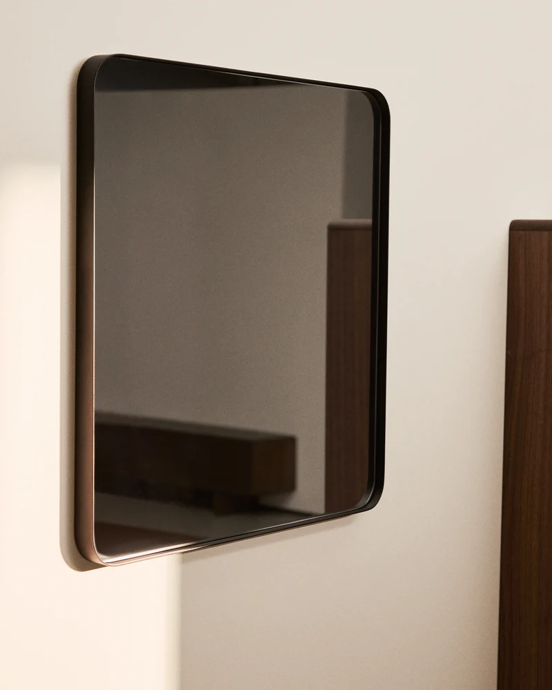 Marco black metal mirror 60 x 60cm