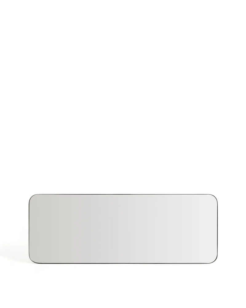 Marco black metal mirror 30 x 100cm