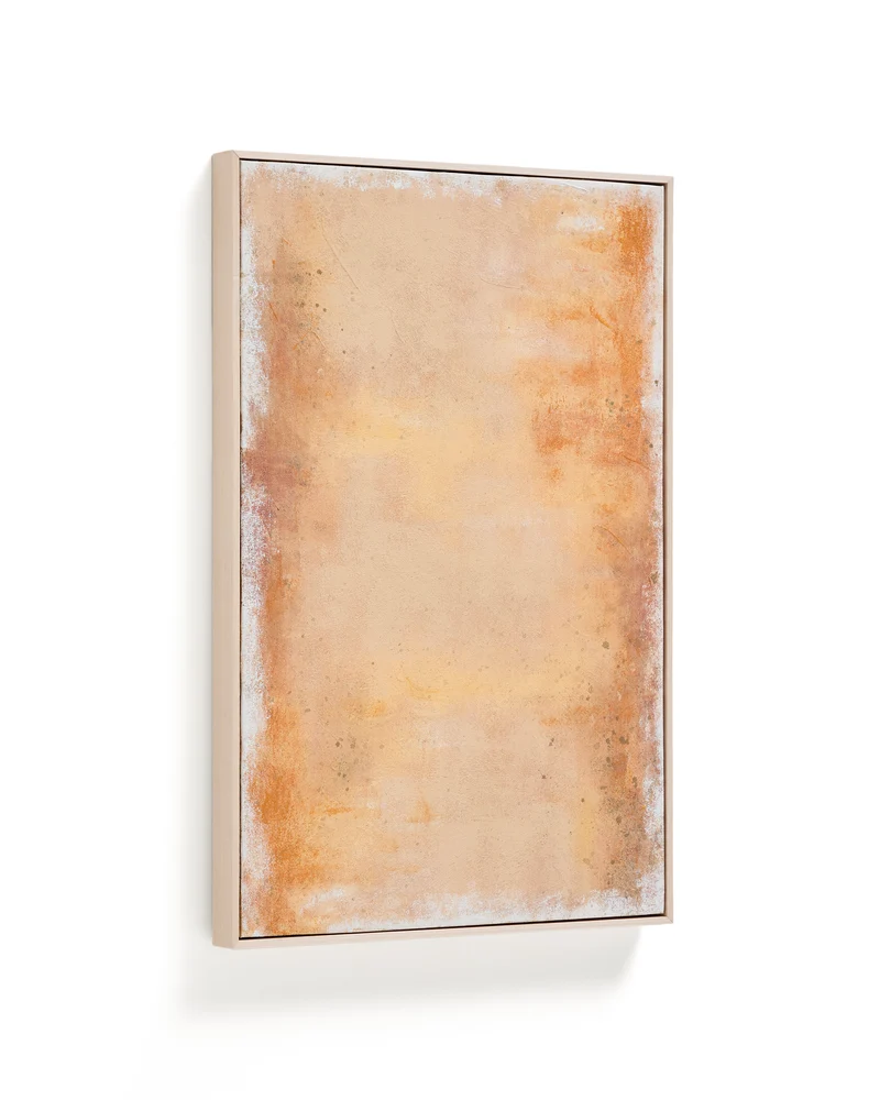 Selnar yellow abstract picture 60 x 90cm