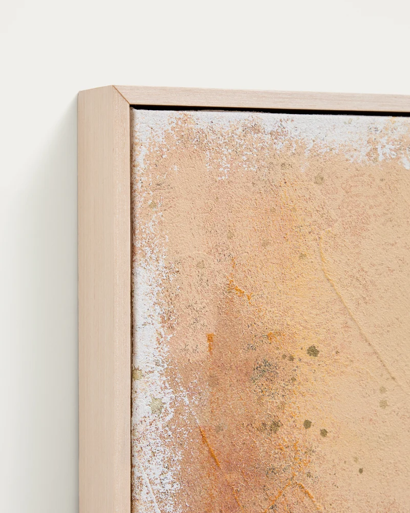 Selnar yellow abstract picture 60 x 90cm