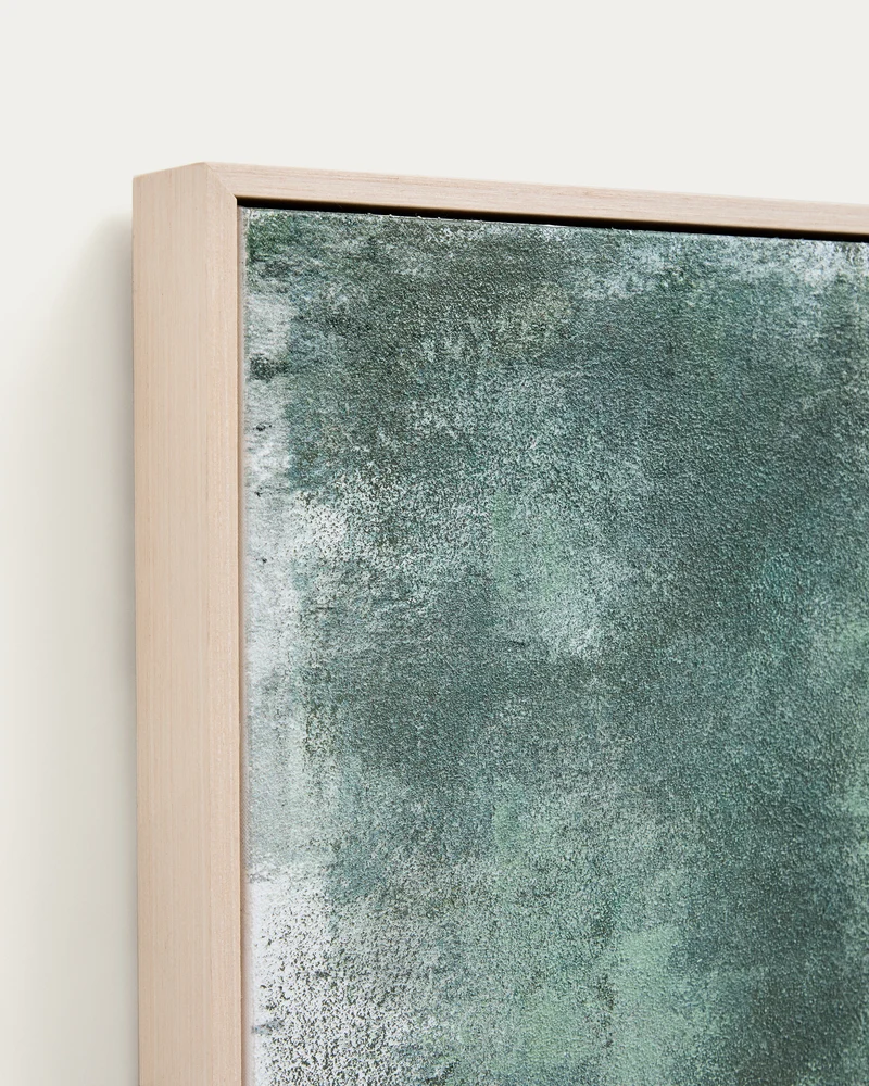 Selnar green abstract picture 182 x 47cm