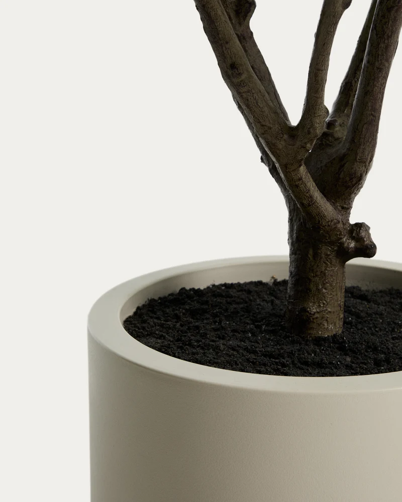 Artificial Rhus tree with white pot 185cm