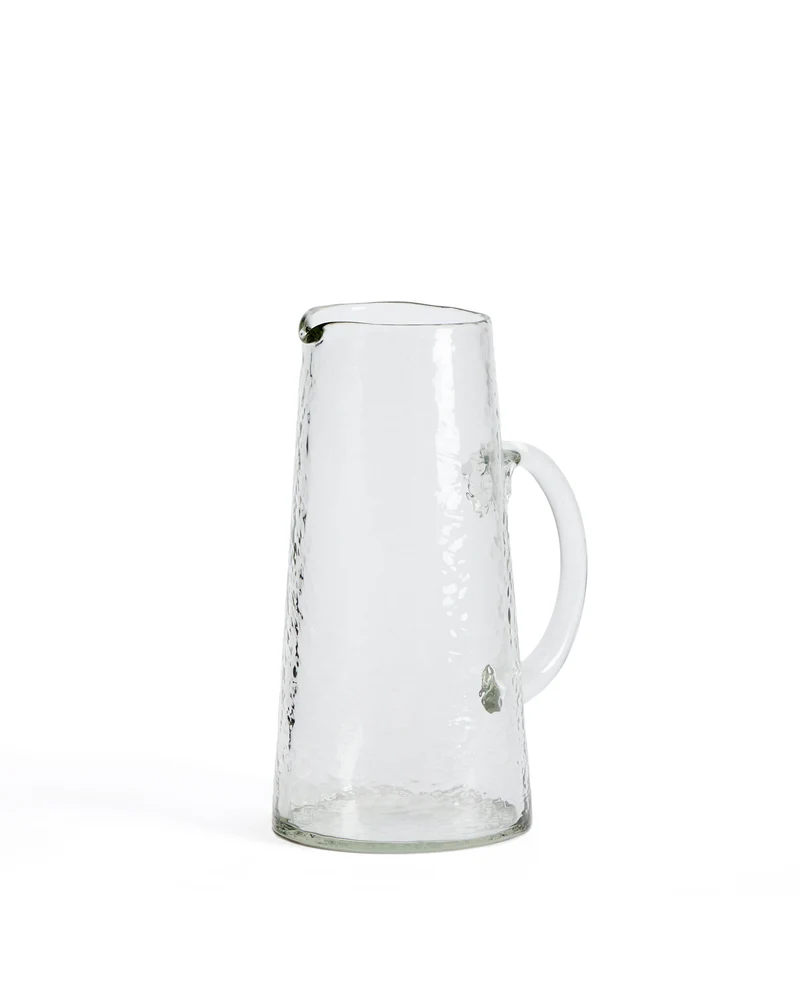 Obila transparent recycled glass jug