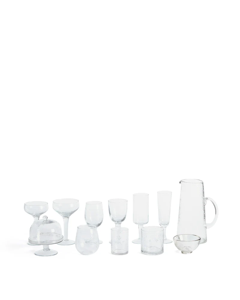 Obila transparent recycled glass jug