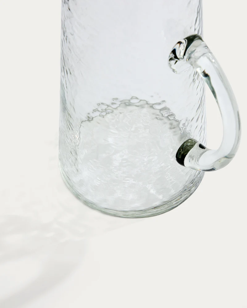 Obila transparent recycled glass jug