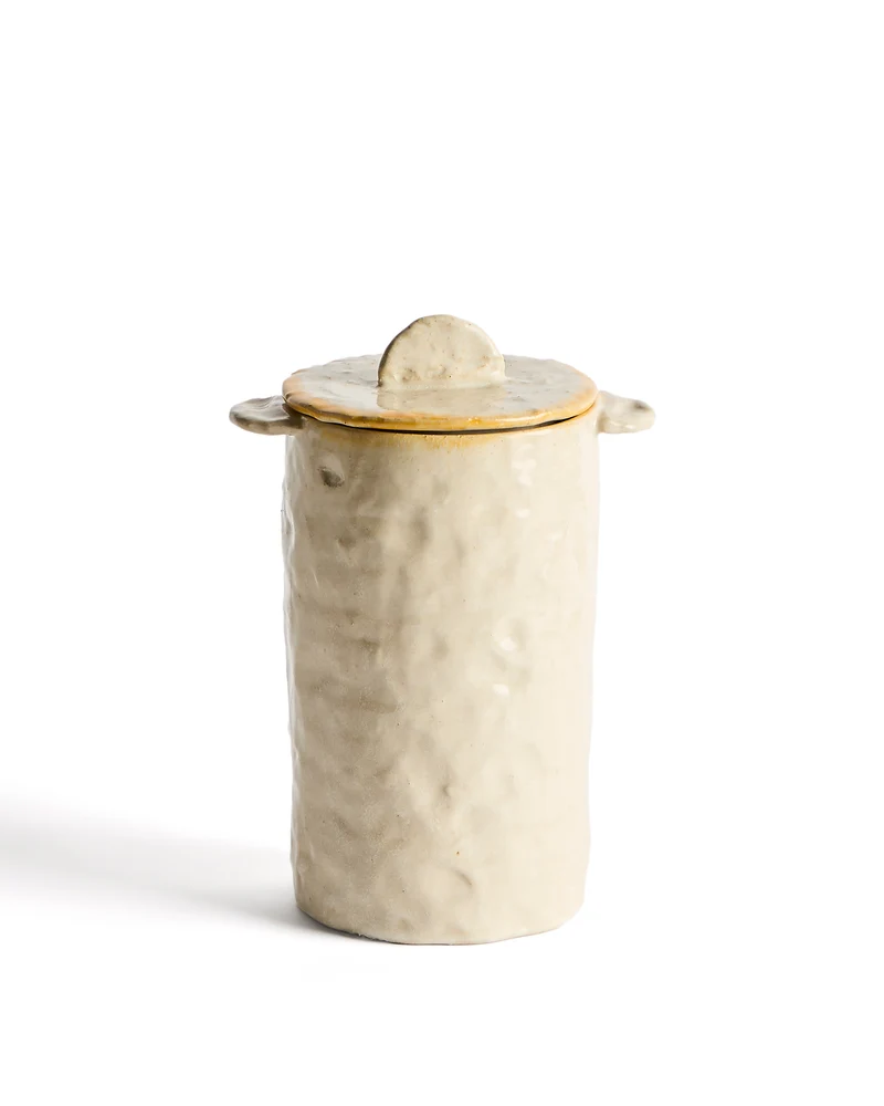 Belor white ceramic pot 22cm