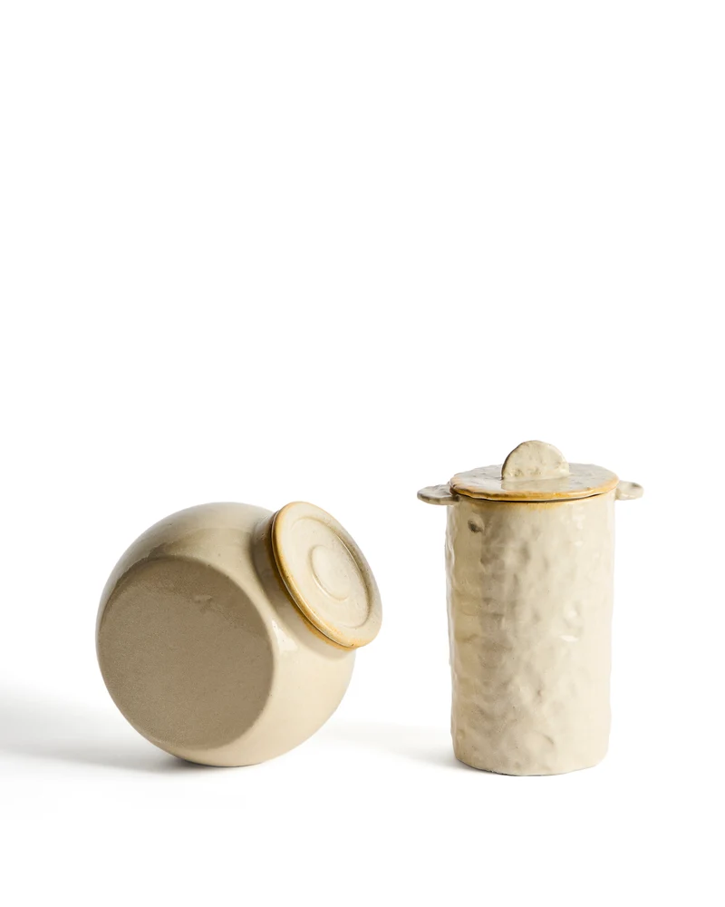 Belor white ceramic pot 22cm