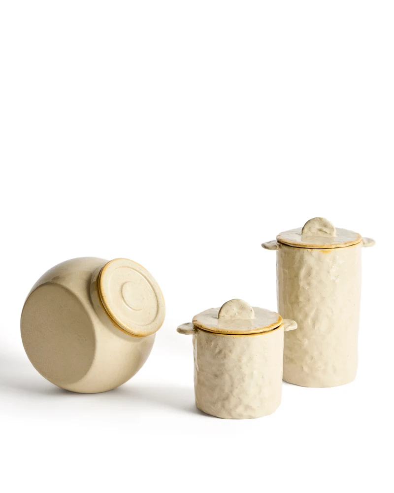 Belor white ceramic pot 13.5cm