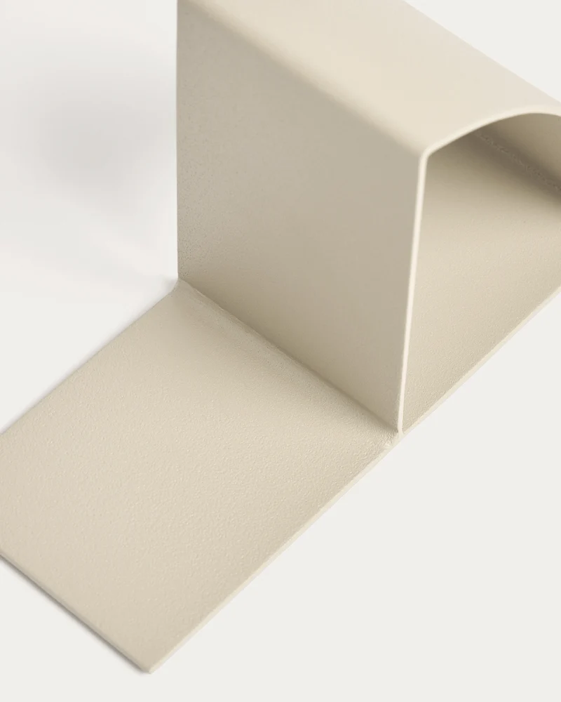 Mistra beige iron bookend