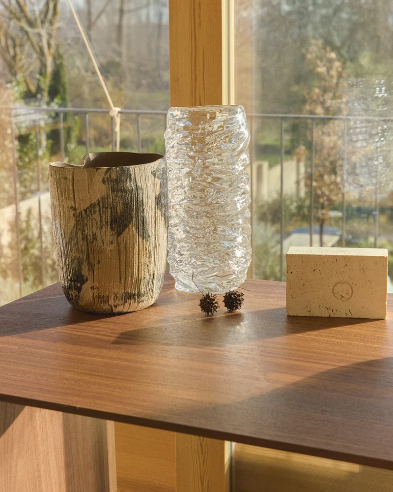 Vorma clear glass vase 29.5cm