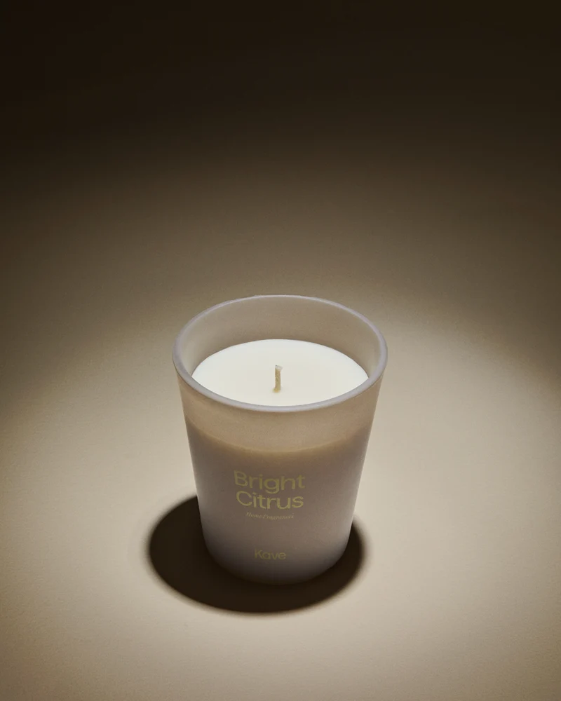 Bright Citrus citronella scented candle 200g