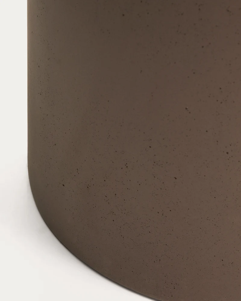 Aiguablava brown cement planter Ø 42cm
