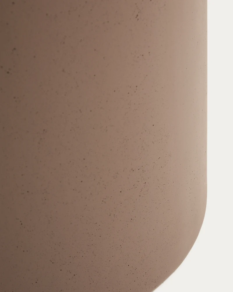 Aiguablava brown cement planter Ø 52cm