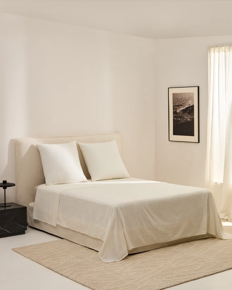 Simmel beige top sheet 240 x 280 cm