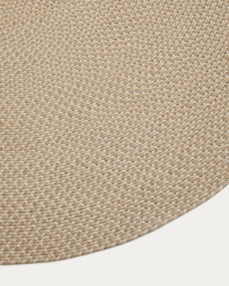 Rodhe Beige Oval Rug, 160 x 230 cm