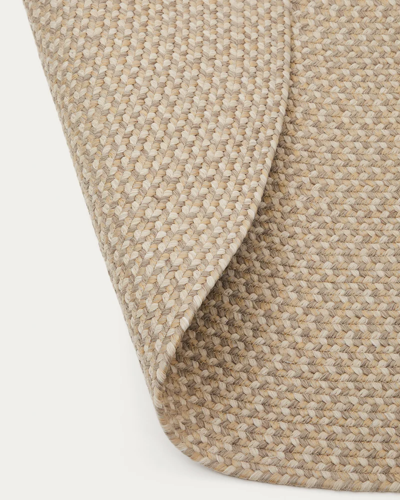 Rodhe Beige Oval Rug, 160 x 230 cm