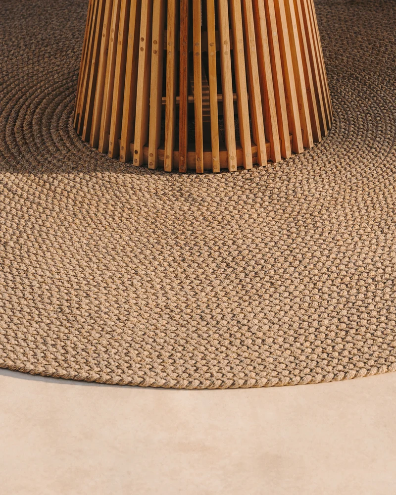 Despas Beige Round Rug, 200 cm
