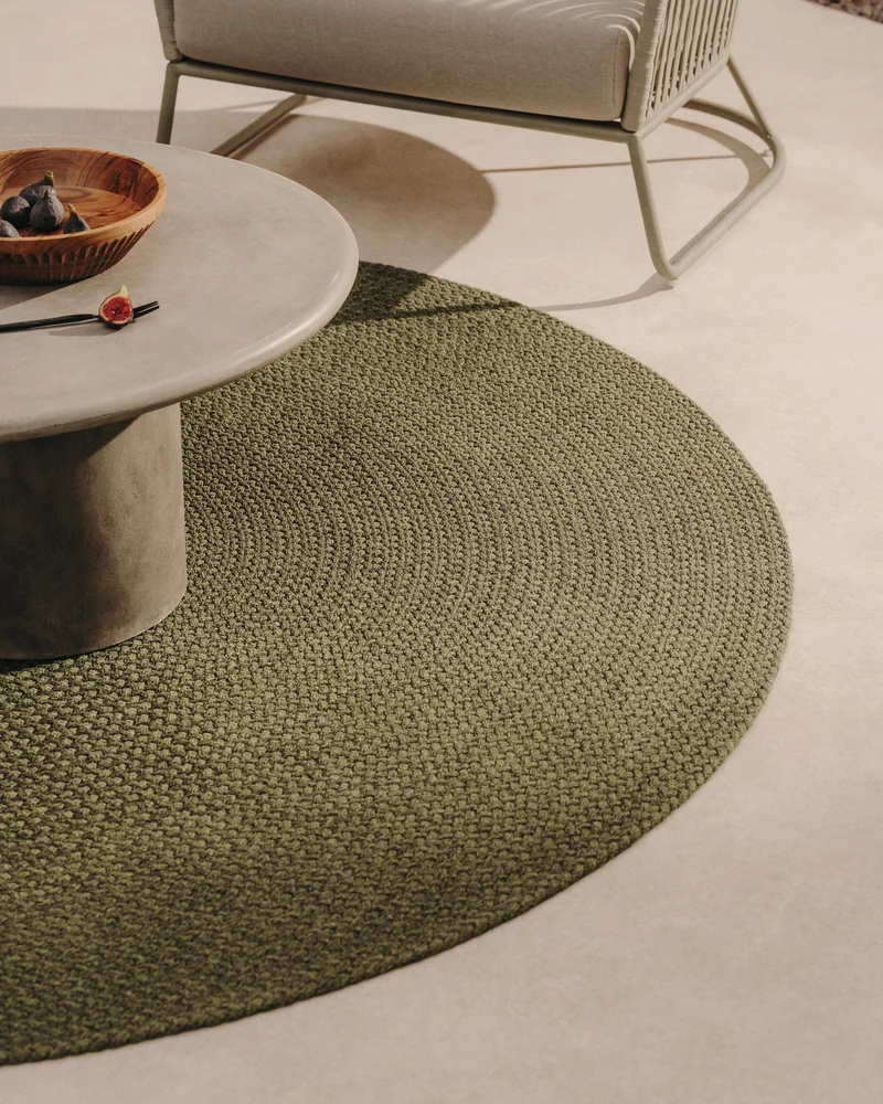 Despas Green Round Rug, 200 cm