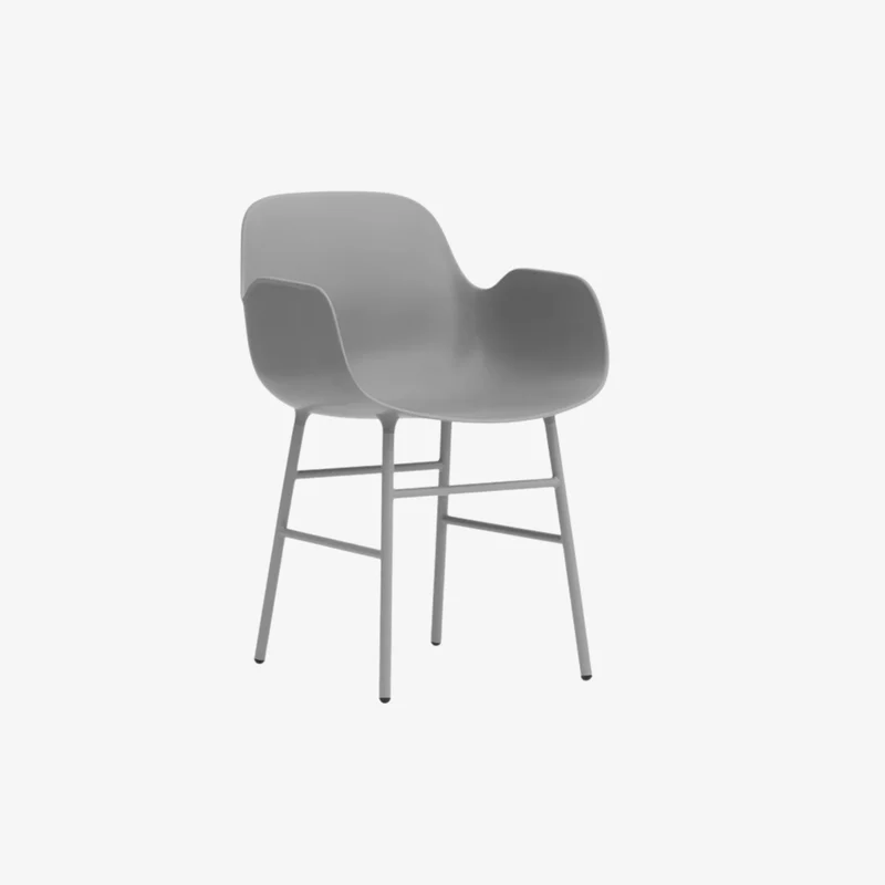 FORM - Fauteuil pieds acier peint