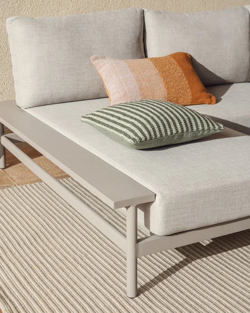 Dirome green striped cushion cover