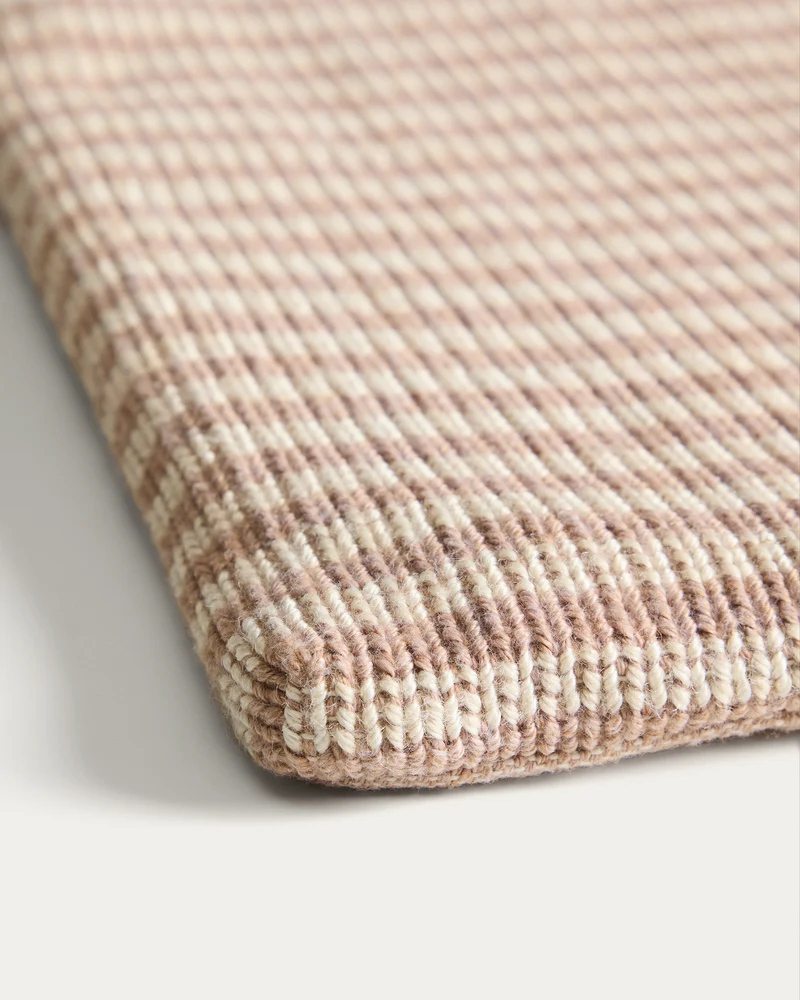 Dirome beige striped chair cushion