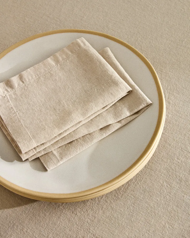 Aldine set of 2 napkins stone grey