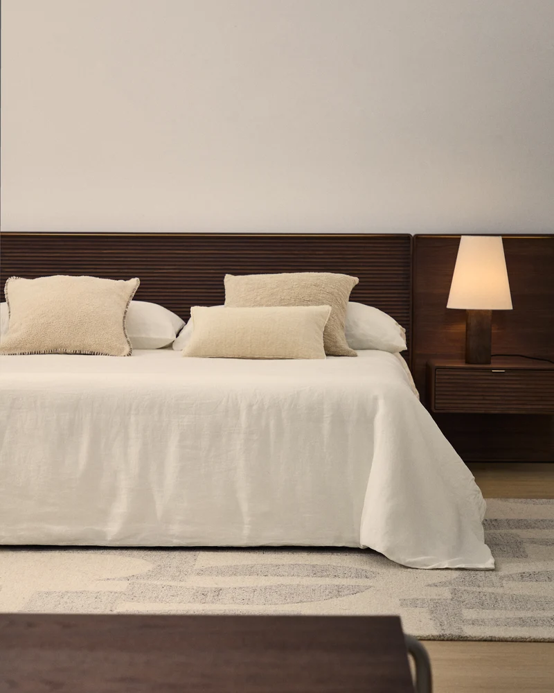 Simmel duvet cover and pillowcase set in ecru